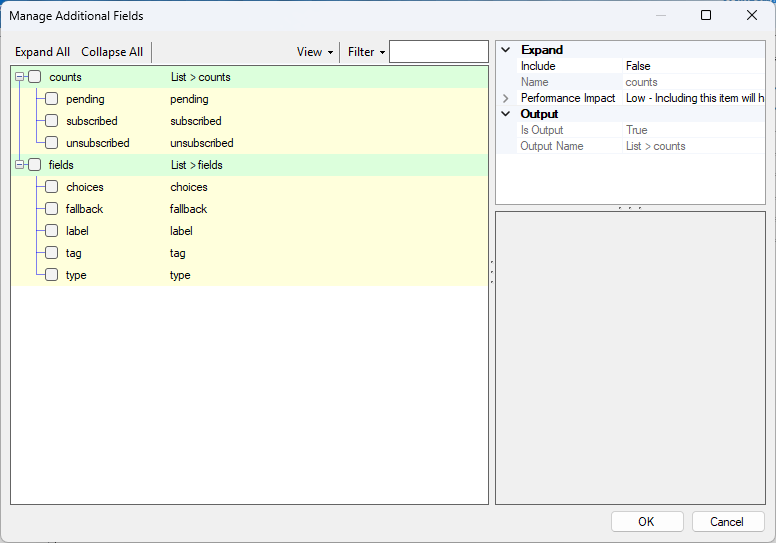 EmailOctopus Source Component - More Fields